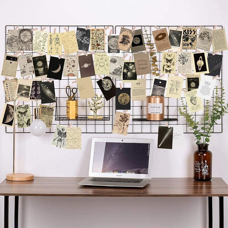 Dark Academia Wall Collage Kit With 70 Aesthetic Pictures-Original Frame