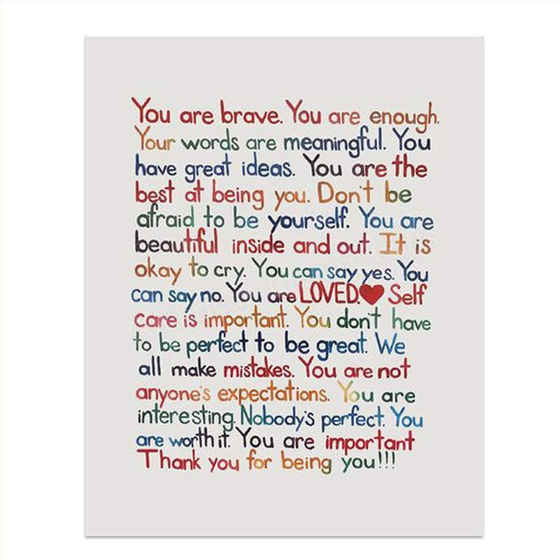 Inspirational Wall Art Print Ready To Frame-Original Frame