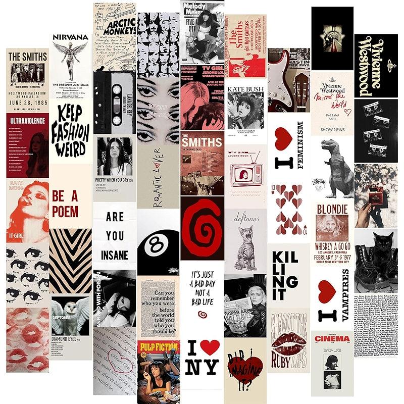 Dark Academia Wall Collage Kit With 70 Aesthetic Pictures-Original Frame