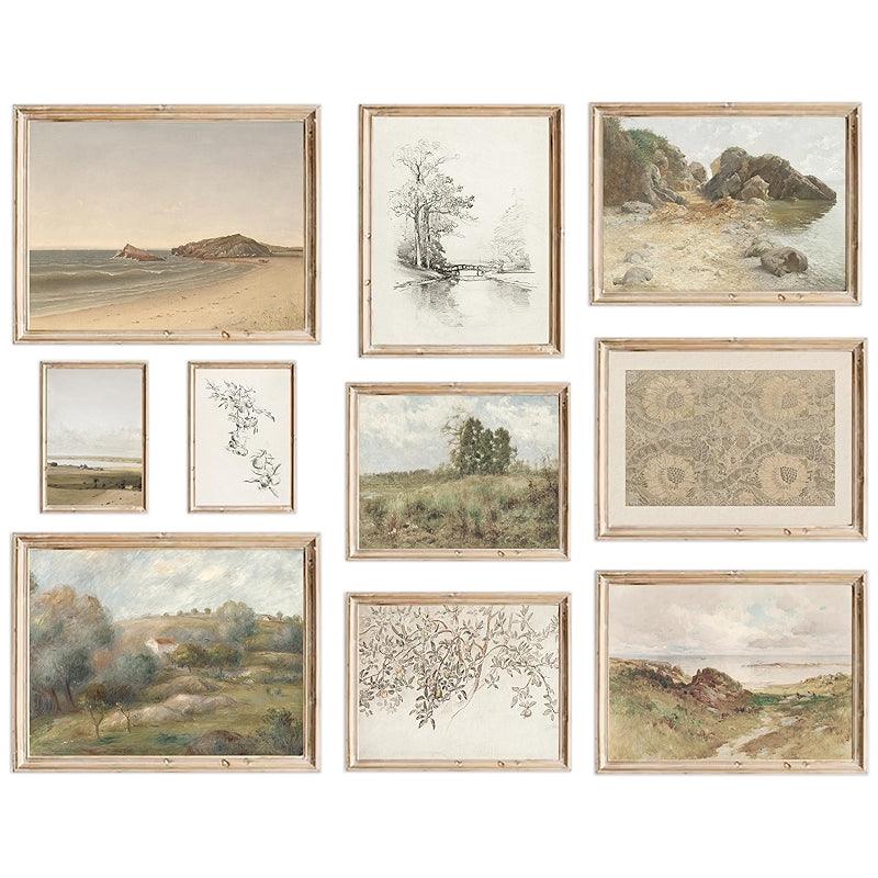 Dark Academia Wall Collage Kit With 70 Aesthetic Pictures-Original Frame