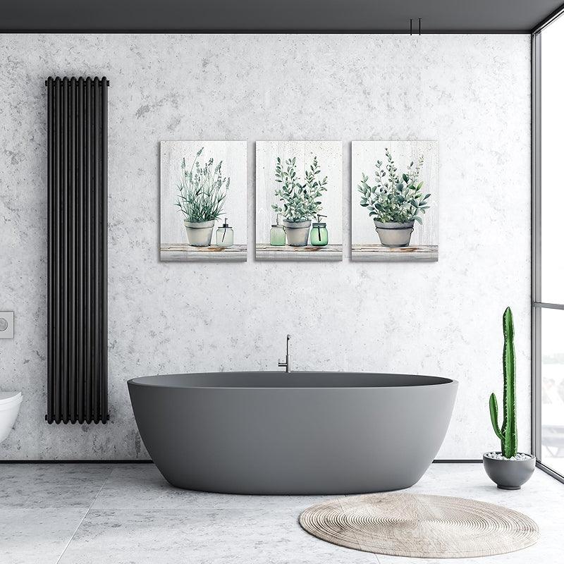 Abstract Mountain Forest Landscapes Canvas Wall Art Set-Original Frame