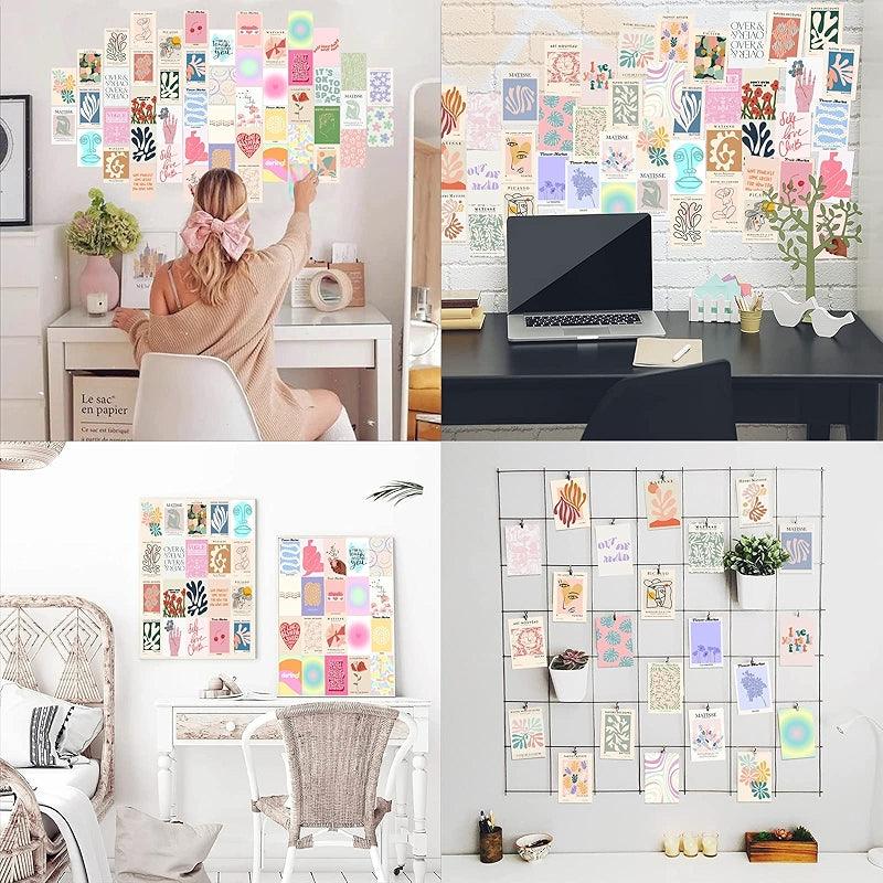 Dark Academia Wall Collage Kit With 70 Aesthetic Pictures-Original Frame