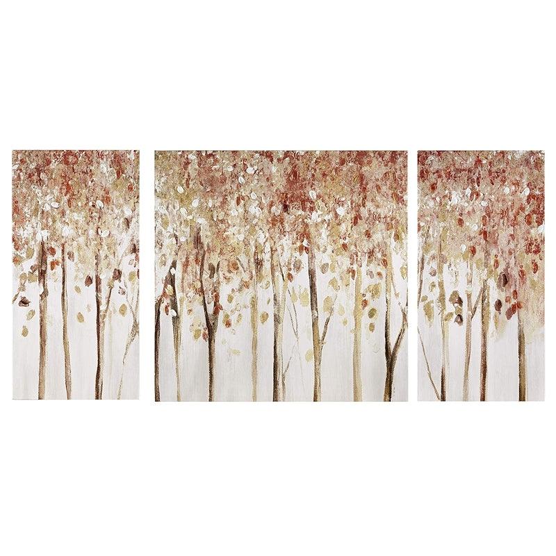Triptych Scenery Watercolor Canvas Wall Art-Original Frame