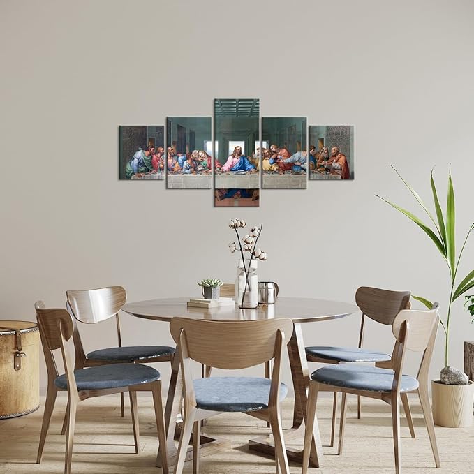 Christian Canvas Décor Painting 5 Pieces Wall Art