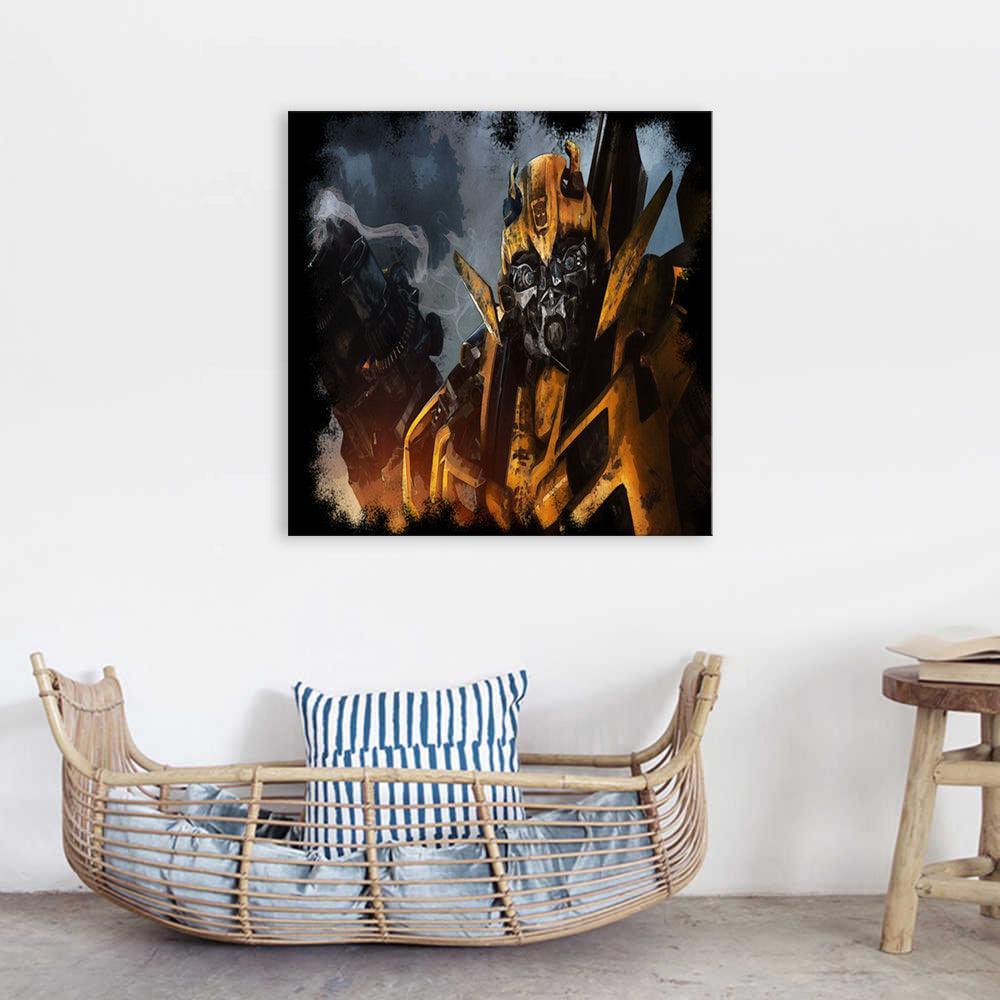 Bumblebee Transformers 1 Piece HD Multi Panel Canvas Wall Art Frame-Original Frame