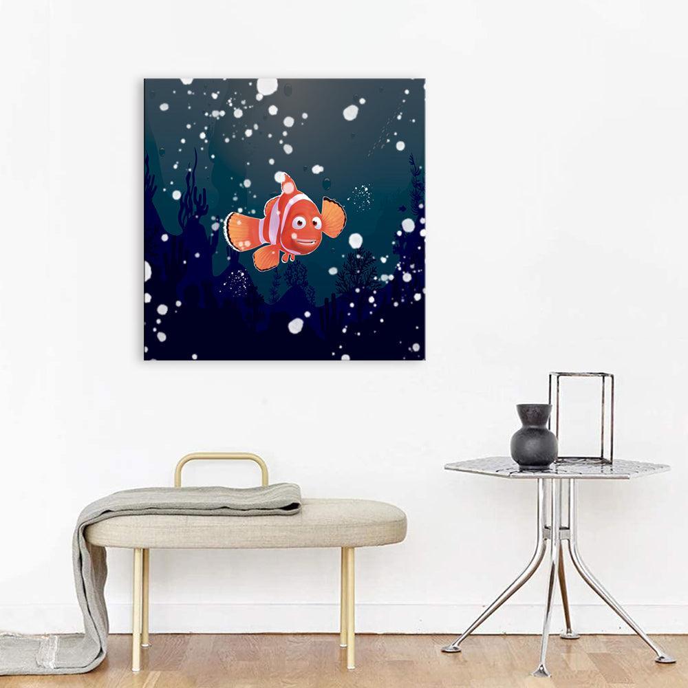 Marlin Finding Nemo 1 Piece HD Multi Panel Canvas Wall Art Frame-Original Frame