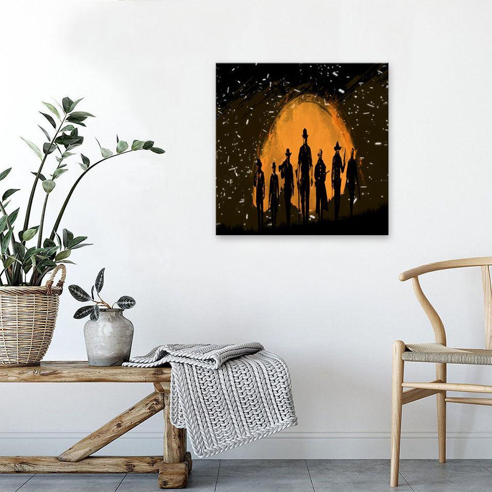 Yellow The Walking Dead 1 Piece HD Multi Panel Canvas Wall Art Frame-Original Frame