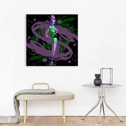 Monsters Inc Celia 1 Piece HD Multi Panel Canvas Wall Art Frame-Original Frame