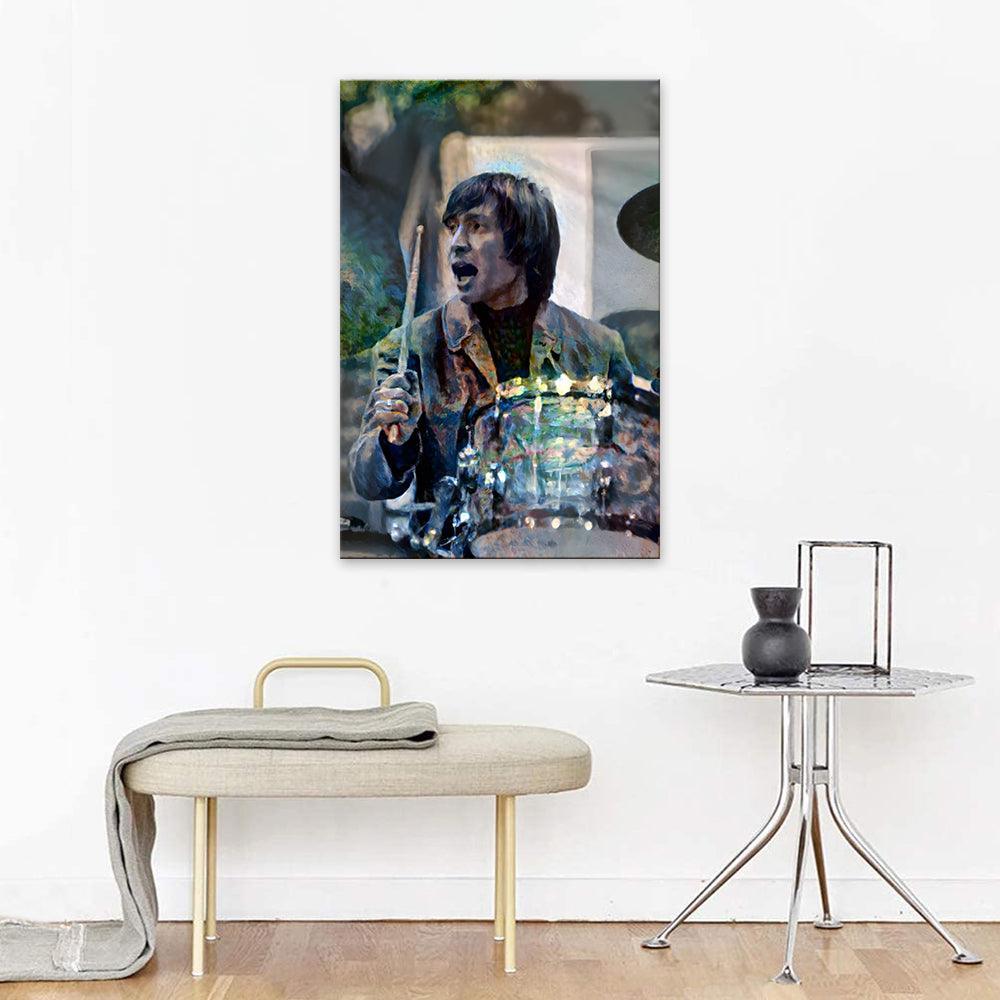 The Guitar Guy 1 Piece HD Multi Panel Canvas Wall Art Frame-Original Frame