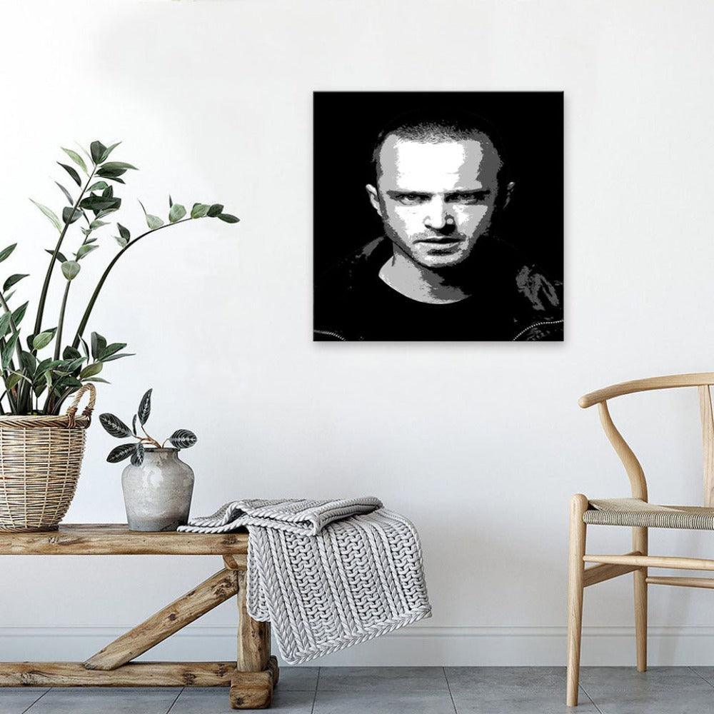 Jesse Pinkman 1 Piece HD Multi Panel Canvas Wall Art Frame-Original Frame