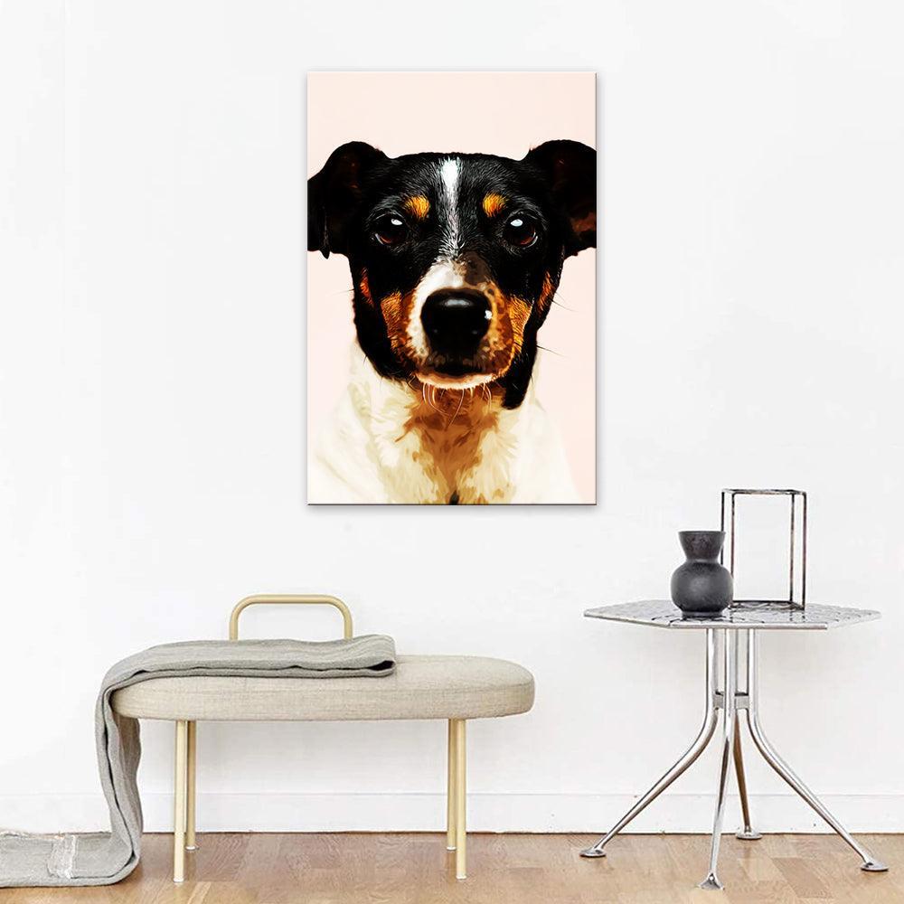 1 Piece Dog HD Multi Panel Canvas Wall Art Frame-Original Frame