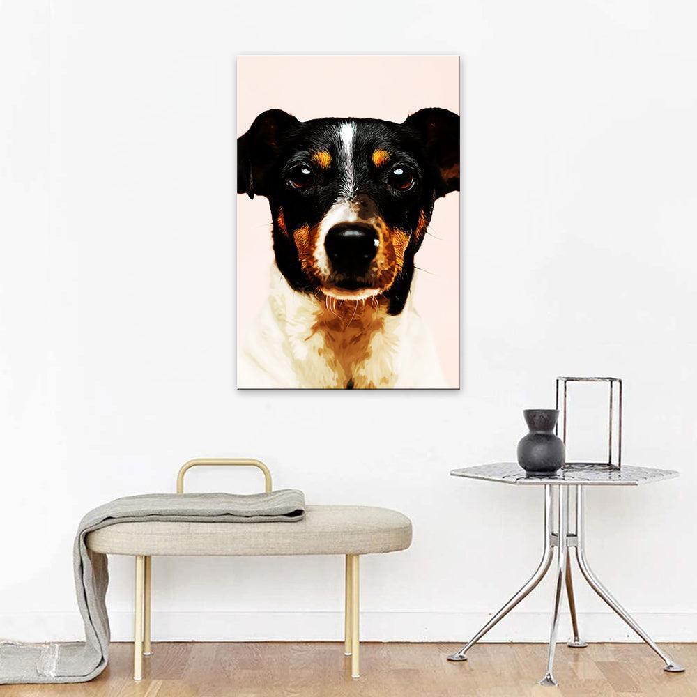 1 Piece Dog HD Multi Panel Canvas Wall Art Frame-Original Frame
