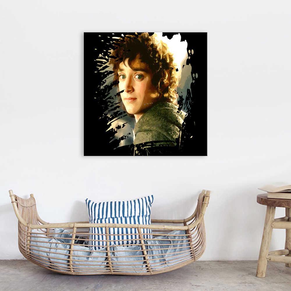 Bilbo Bolsón 1 Piece HD Multi Panel Canvas Wall Art Frame-Original Frame