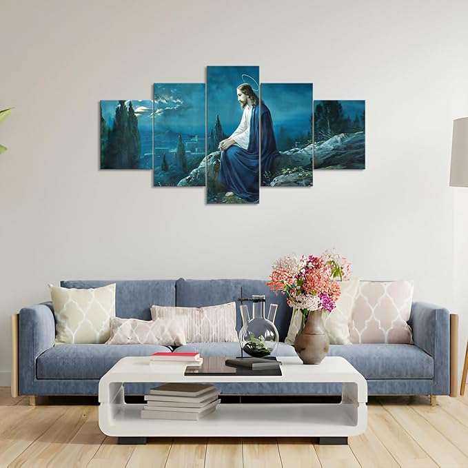 Christian Canvas Décor Painting 5 Pieces Wall Art