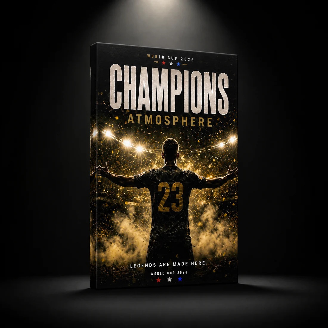 Champions Atmosphere Football Stadium Canvas Wall Art Poster