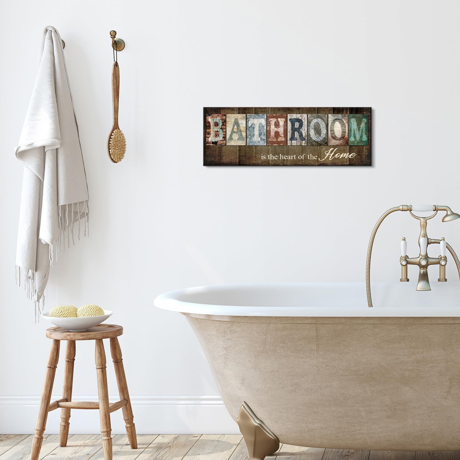 Family Sign Canvas Décor Painting 5 Pieces Wall Art
