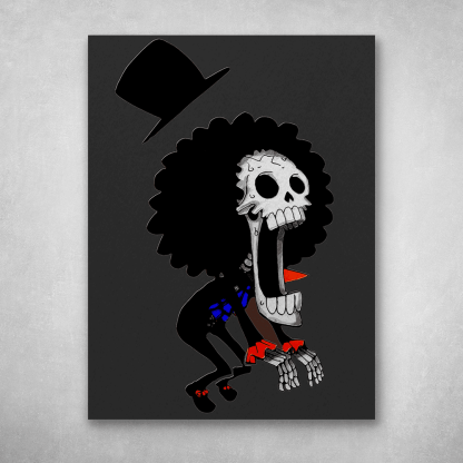 One Piece Brook 1 Piece HD Multi Panel Canvas Wall Art Frame-Original Frame