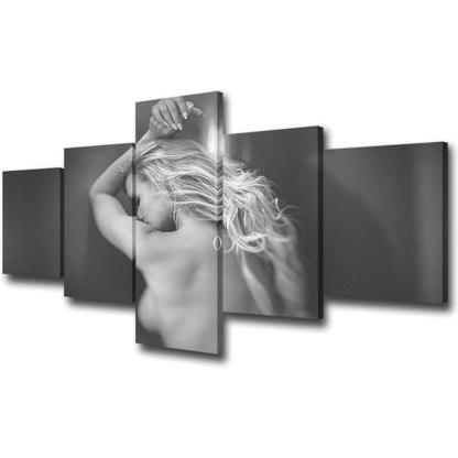 Canvas Wall Art Set Featuring Ethereal Forest Landscape-Original Frame