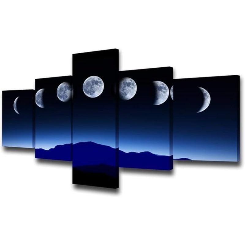 Canvas Wall Art Set Featuring Ethereal Forest Landscape-Original Frame