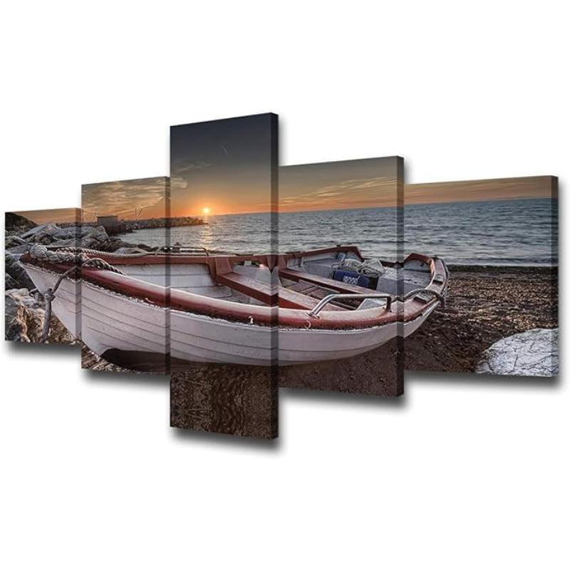 Canvas Wall Art Set Featuring Ethereal Forest Landscape-Original Frame