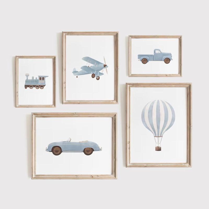 Car Wall Art Canvas Poster Set-Original Frame