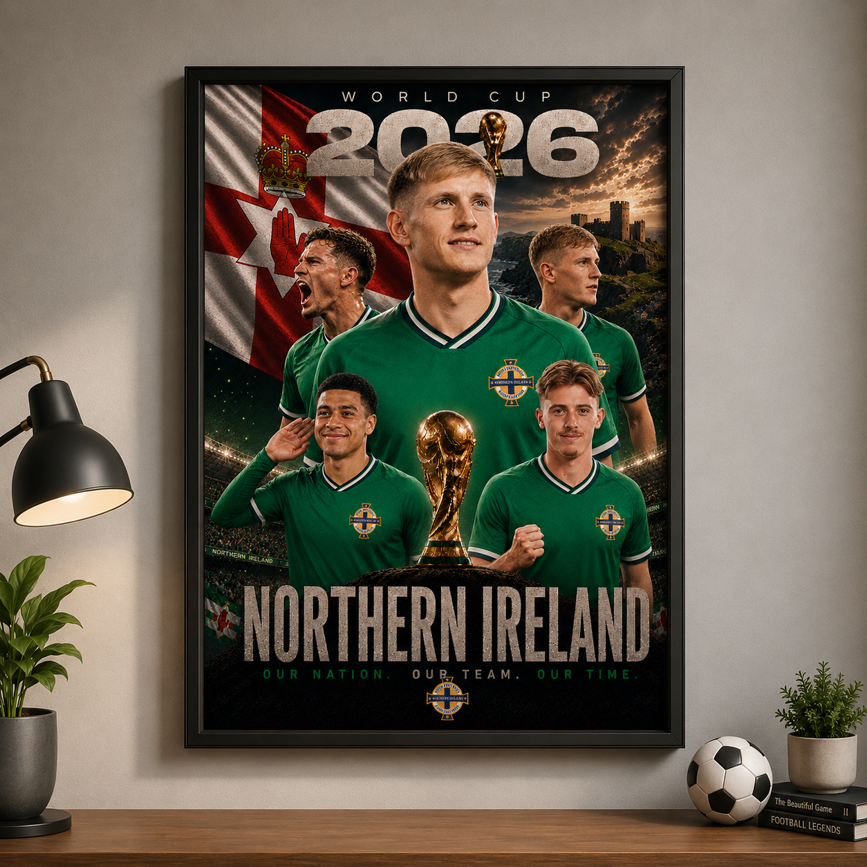 World Cup 2026 Northern Ireland Football Team Poster And Wall Frame