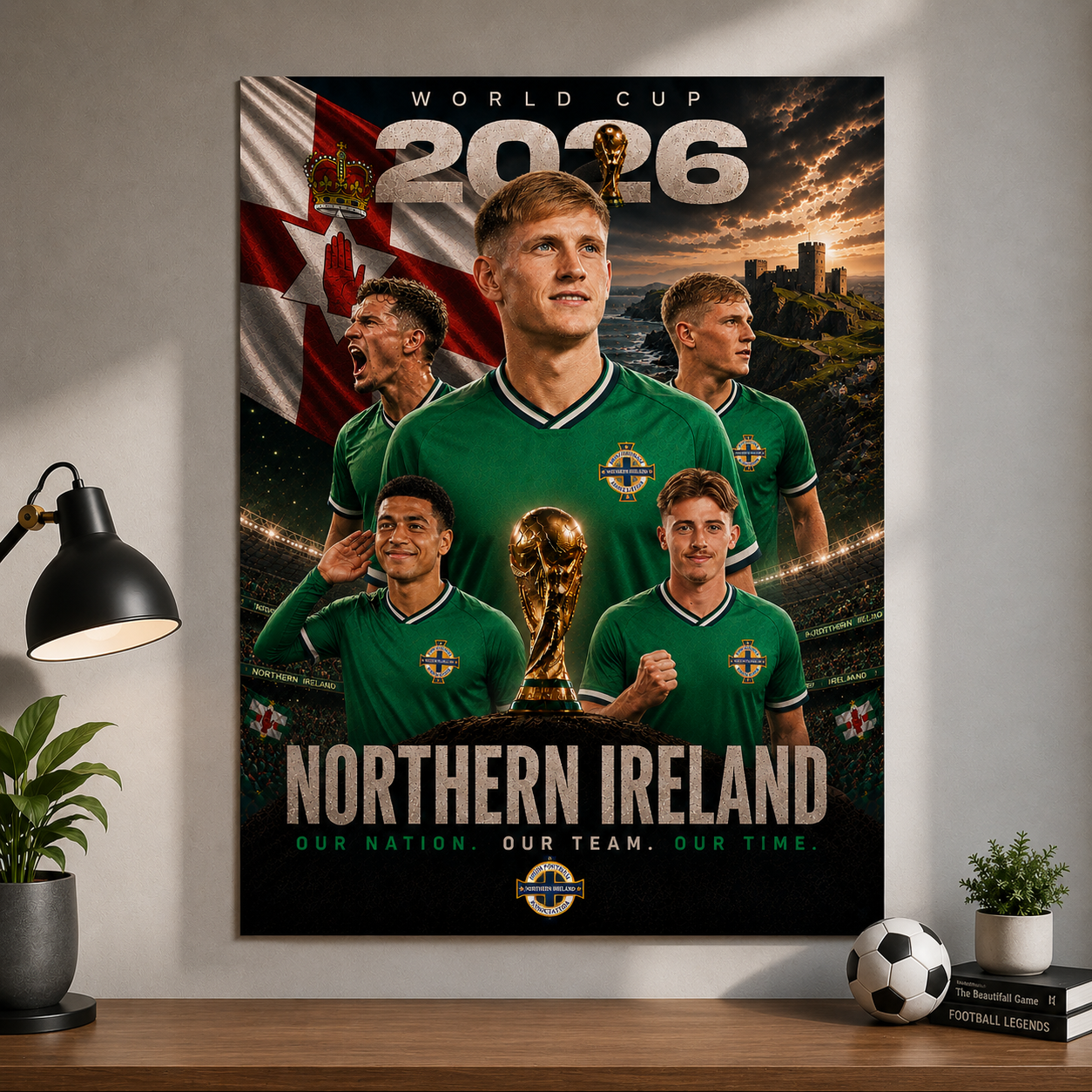 World Cup 2026 Northern Ireland Football Team Poster And Wall Frame