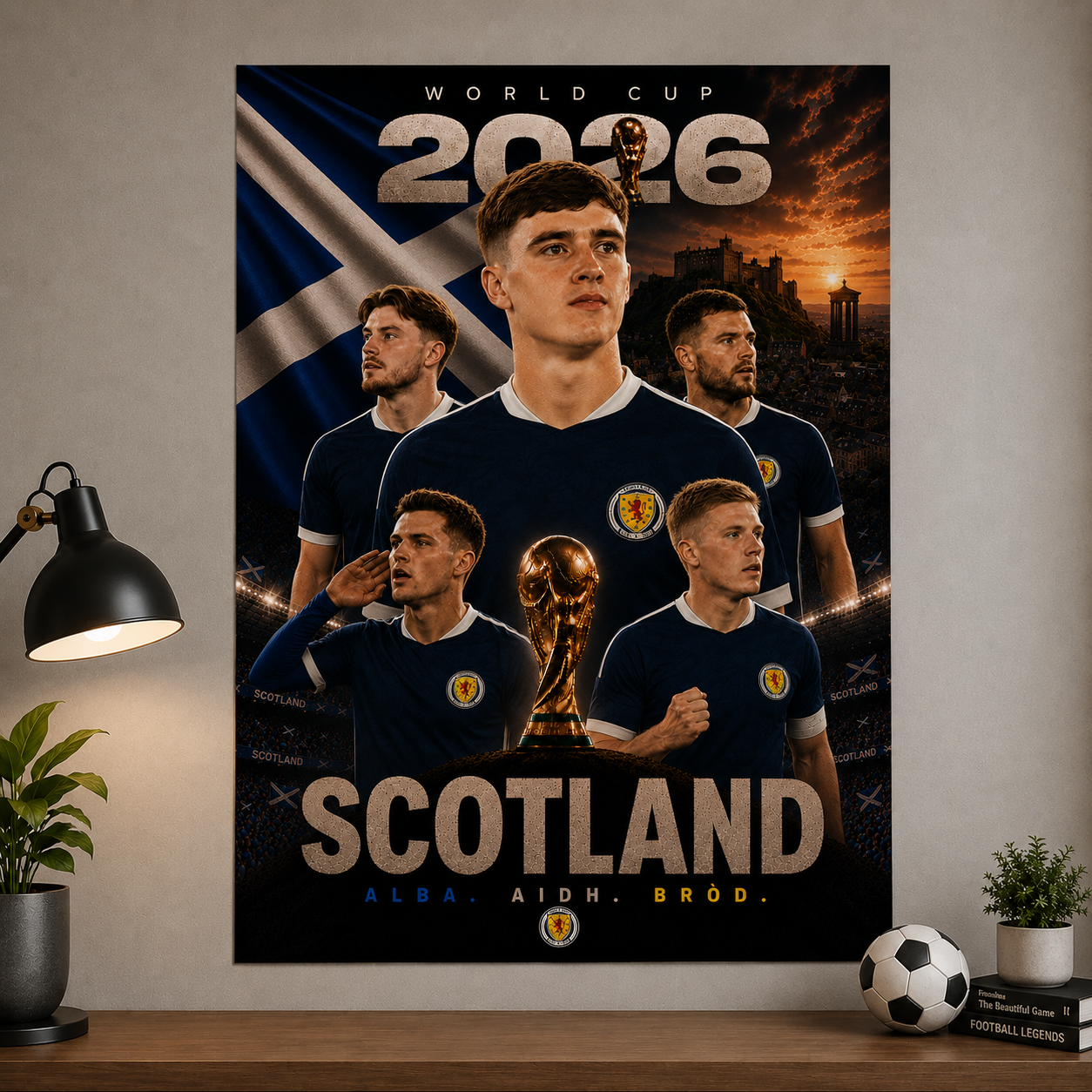 World Cup 2026 Scotland Football Team Poster And Wall Frame