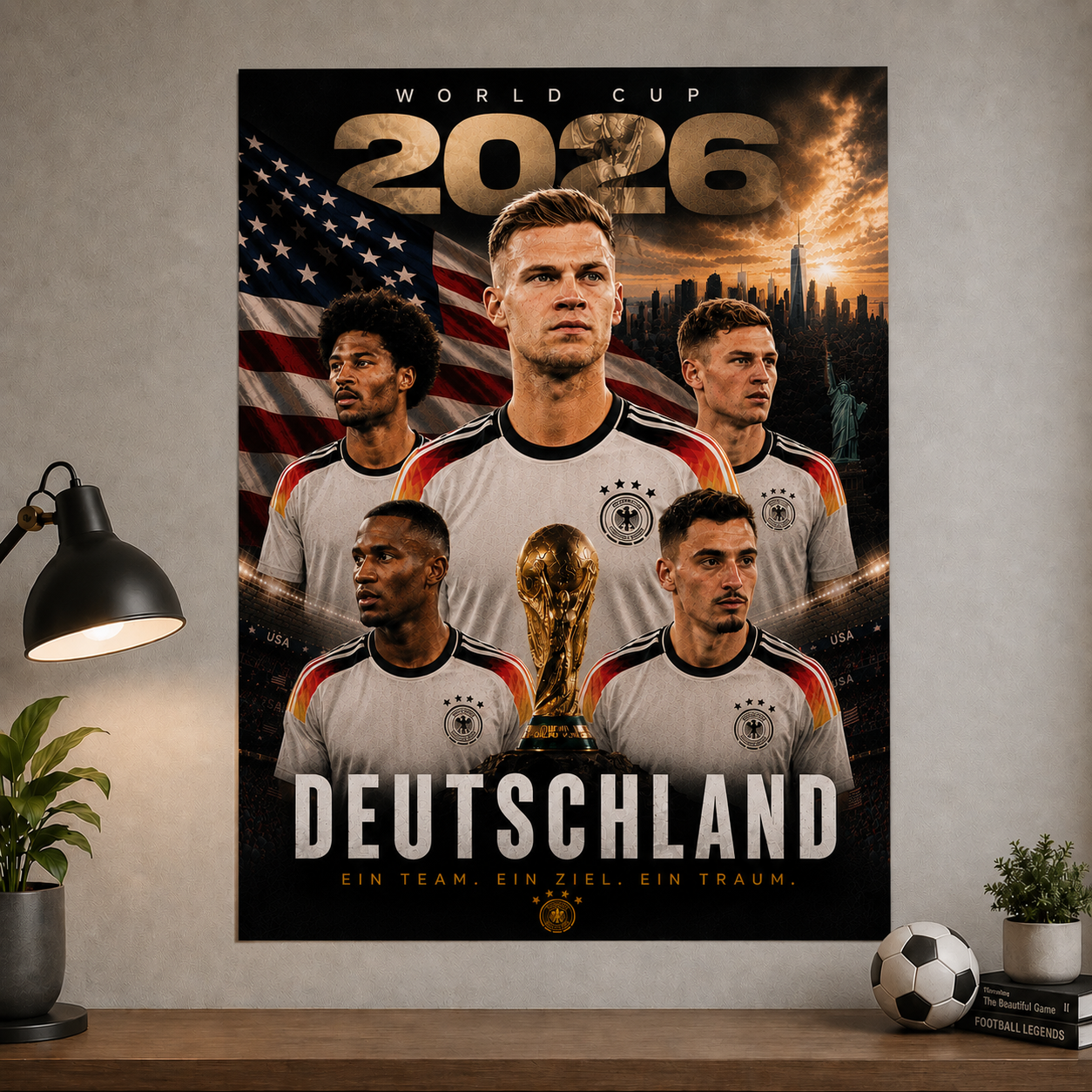 World Cup 2026 Germany Football Team Poster And Wall Frame