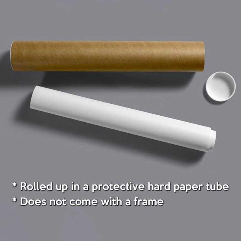 Daddy & Kids, Together We're A Team - Family Personalized Custom Horizontal Poster - Father's Day, Birthday Gift For Dad-Original Frame