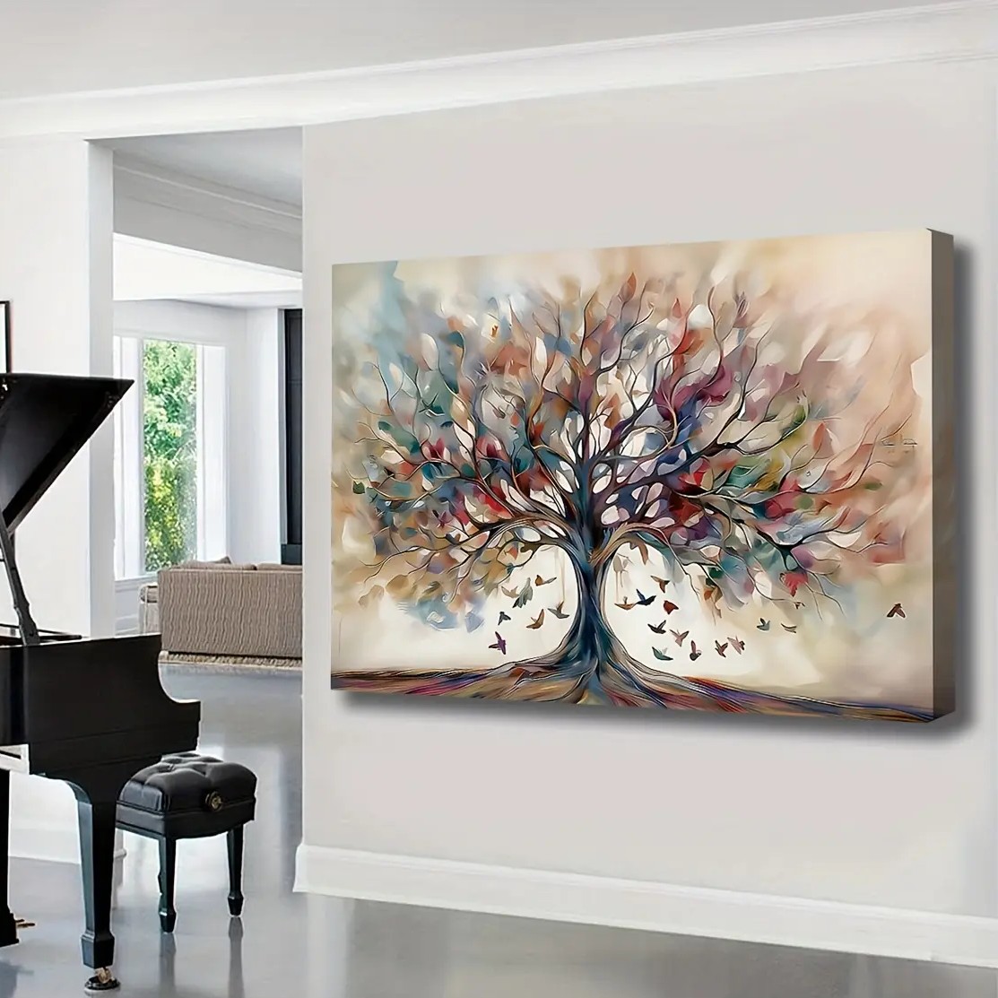 The Wooden Framed Canvas Painting Wall Art