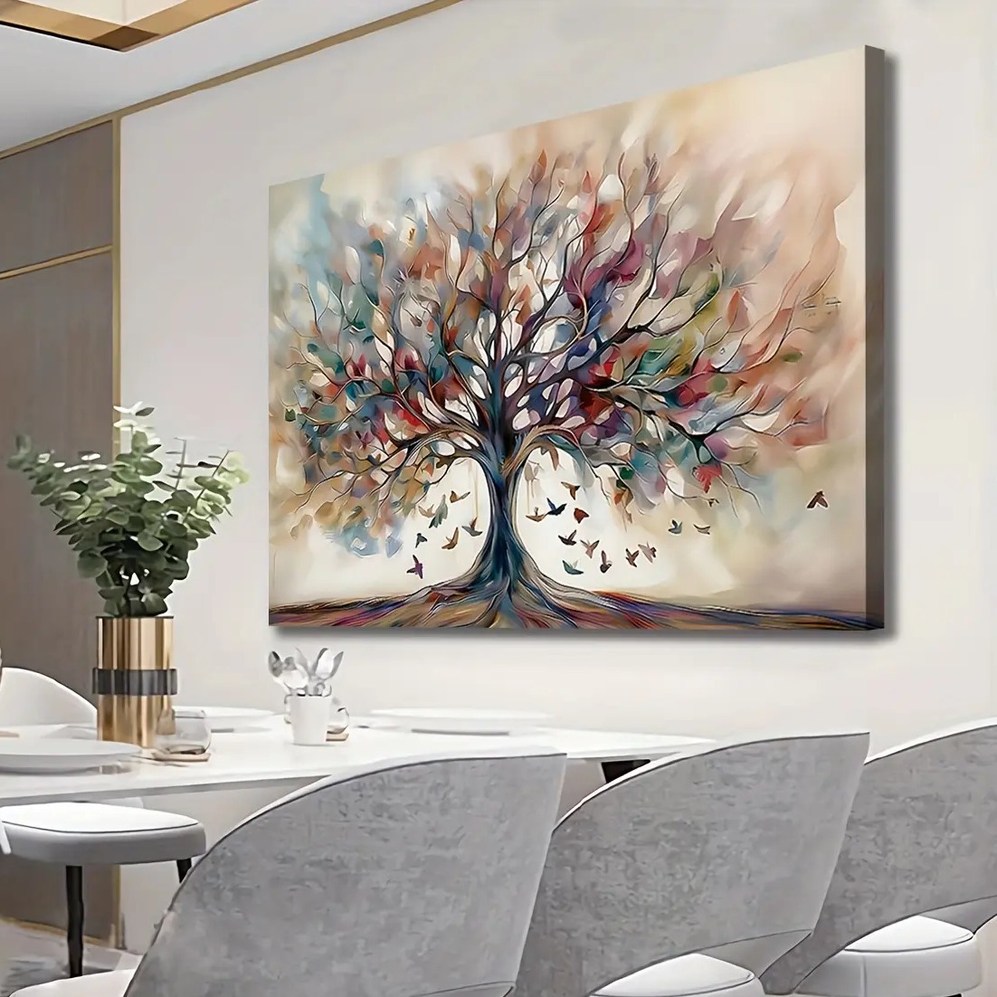 The Wooden Framed Canvas Painting Wall Art