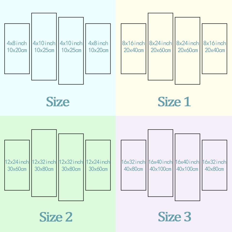Fashion Scenery 4 Piece HD Multi Panel Canvas Wall Art Frame-Original Frame