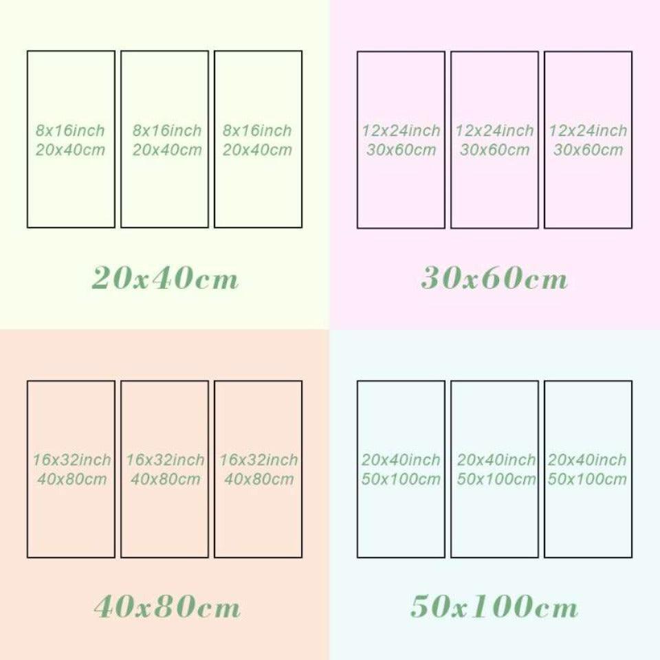 Meditating Buddha Colors 3 Piece HD Multi Panel Canvas Wall Art Frame-Original Frame