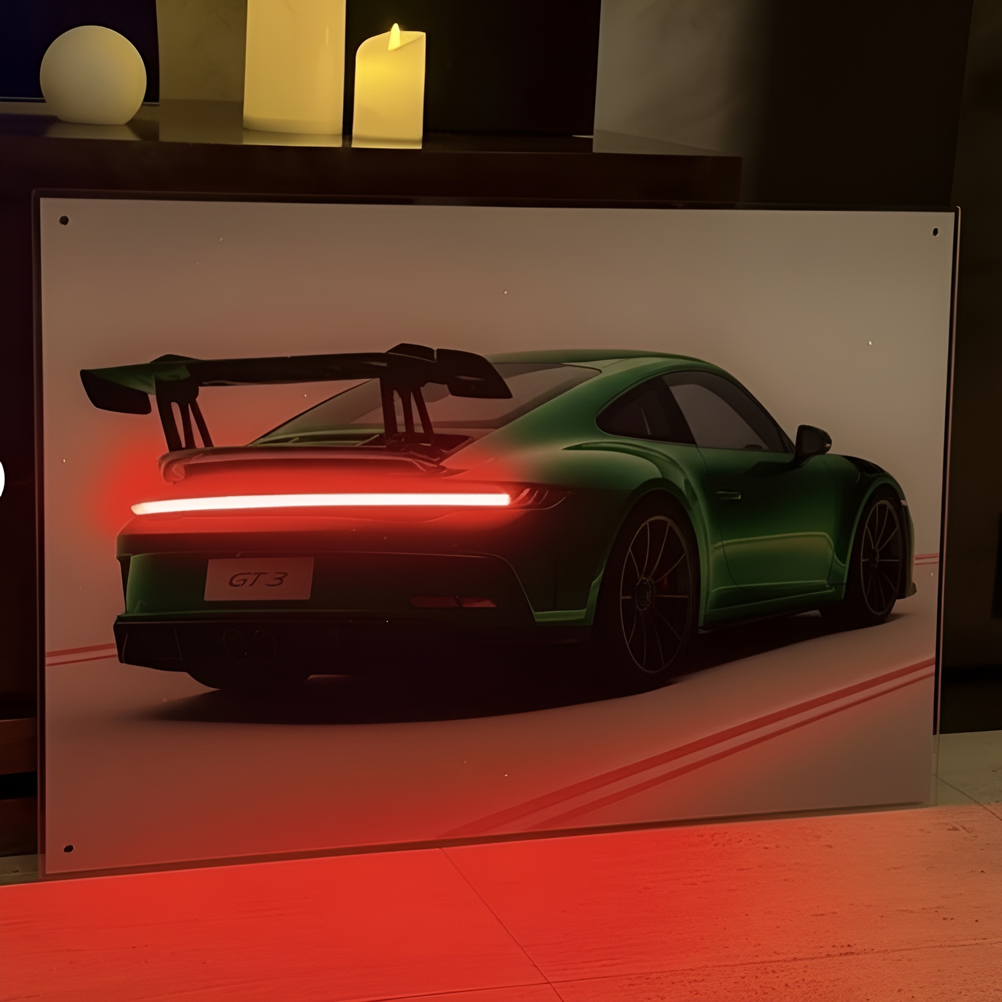 Personalized LED Car Frame With Custom Photo And Neon Light Effect For Home