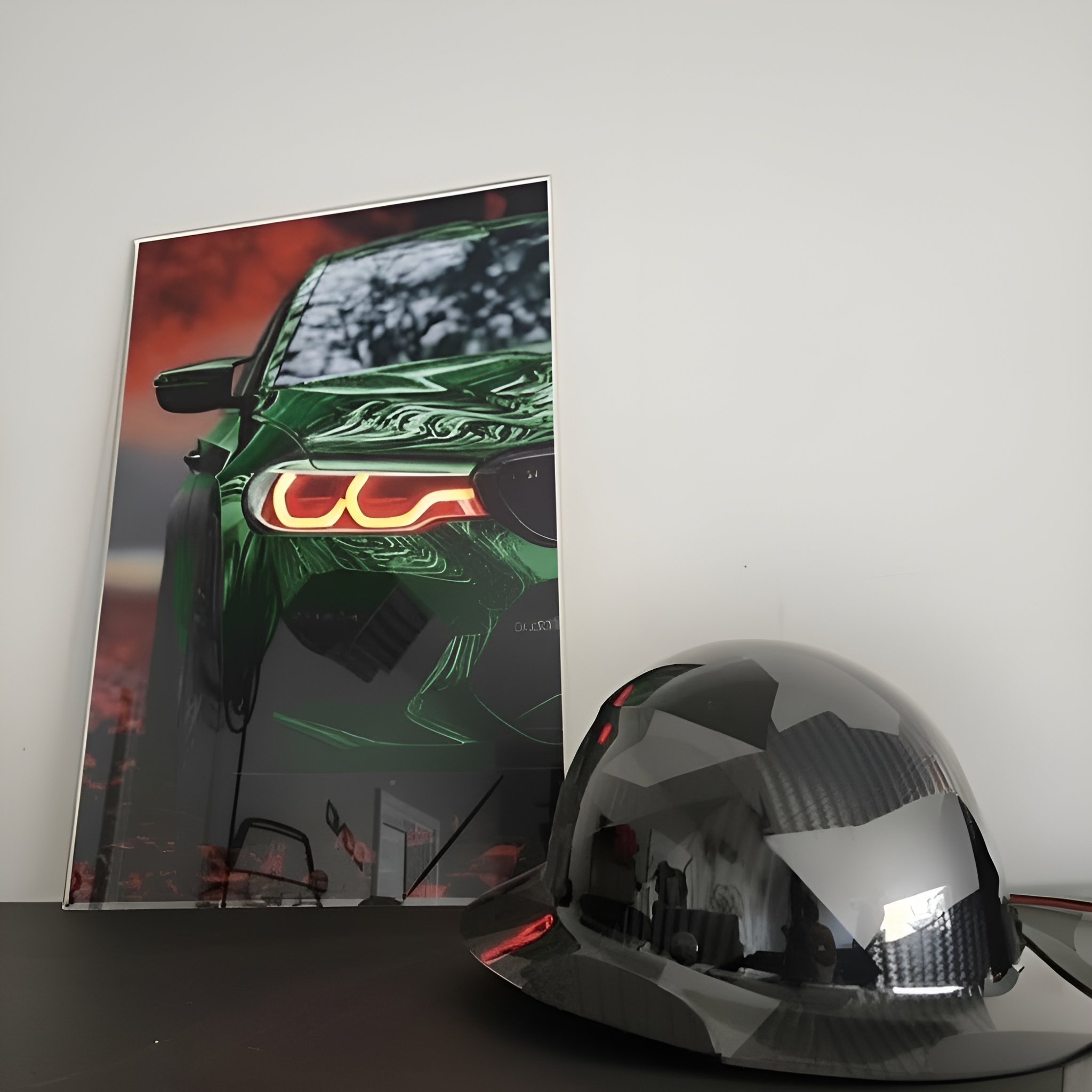 Personalized LED Car Frame With Custom Photo And Neon Light Effect For Home