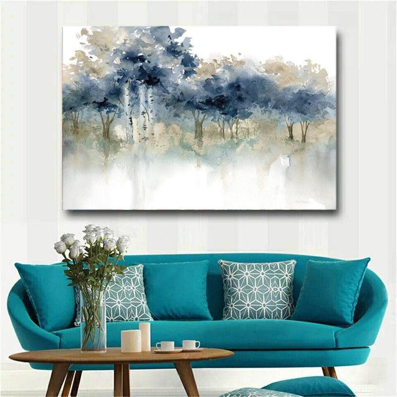 Forest Decoration Posters and Prints Canvas Oil Painting-Original Frame