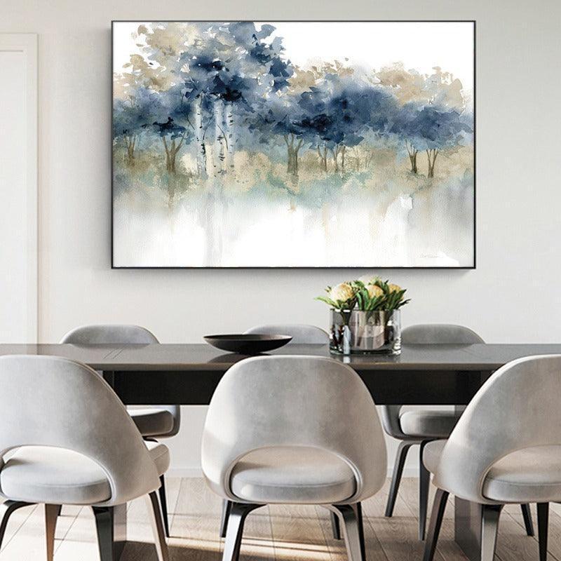 Forest Decoration Posters and Prints Canvas Oil Painting-Original Frame