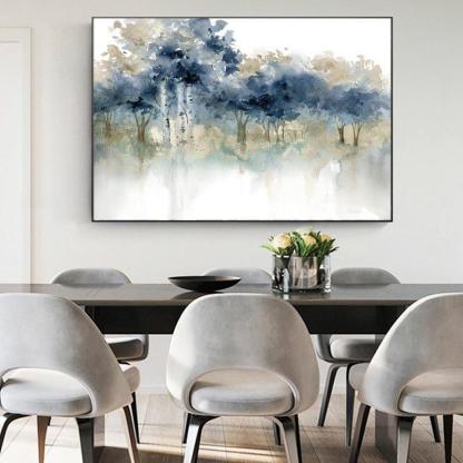 Forest Decoration Posters and Prints Canvas Oil Painting-Original Frame