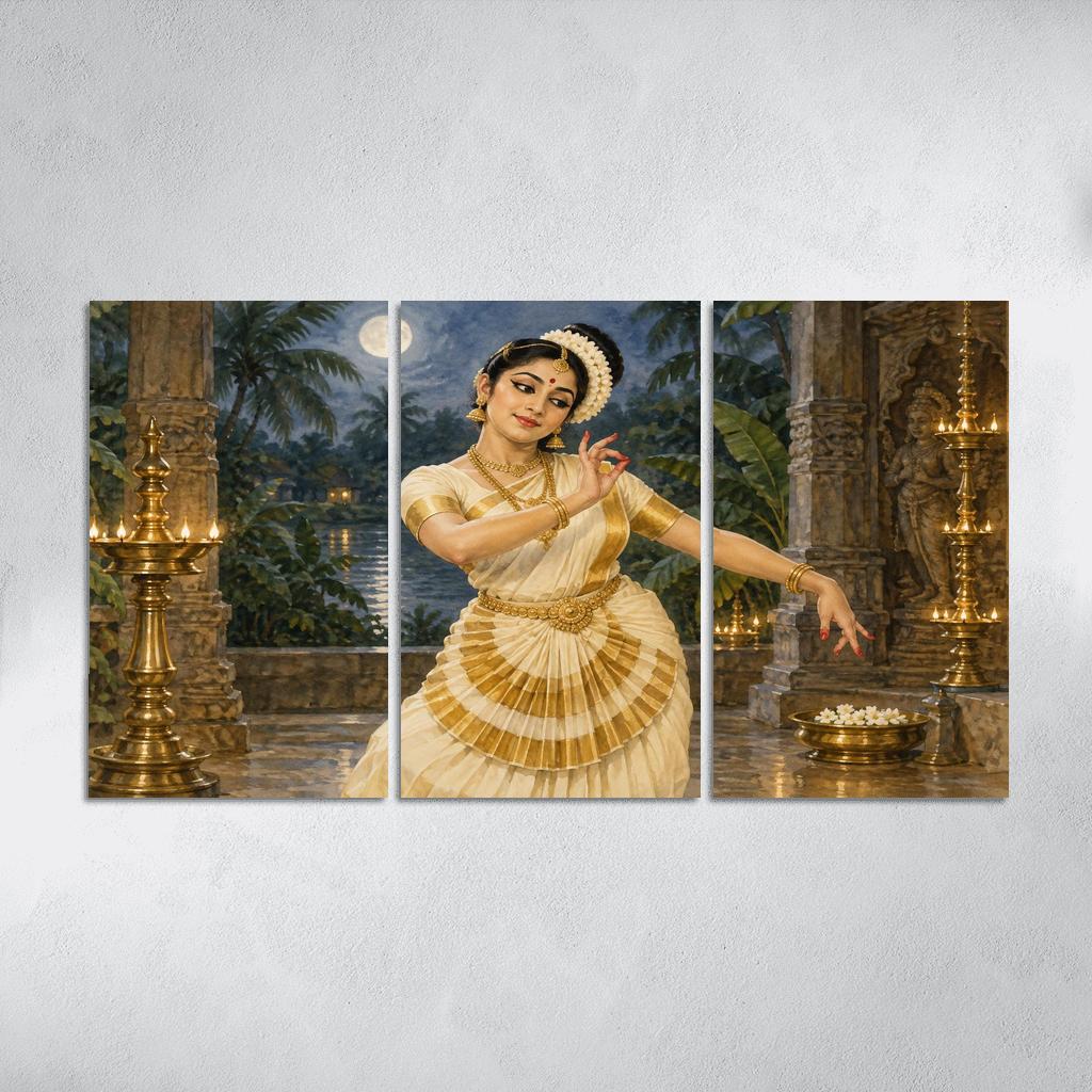 Mohiniyattam Moonlit Grace Of Lasya one-piece frames [AI-1b6dee21-aef9e0570e22]