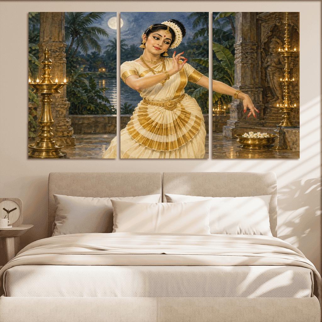 Mohiniyattam Moonlit Grace Of Lasya one-piece frames [AI-1b6dee21-8c7687c296f0]