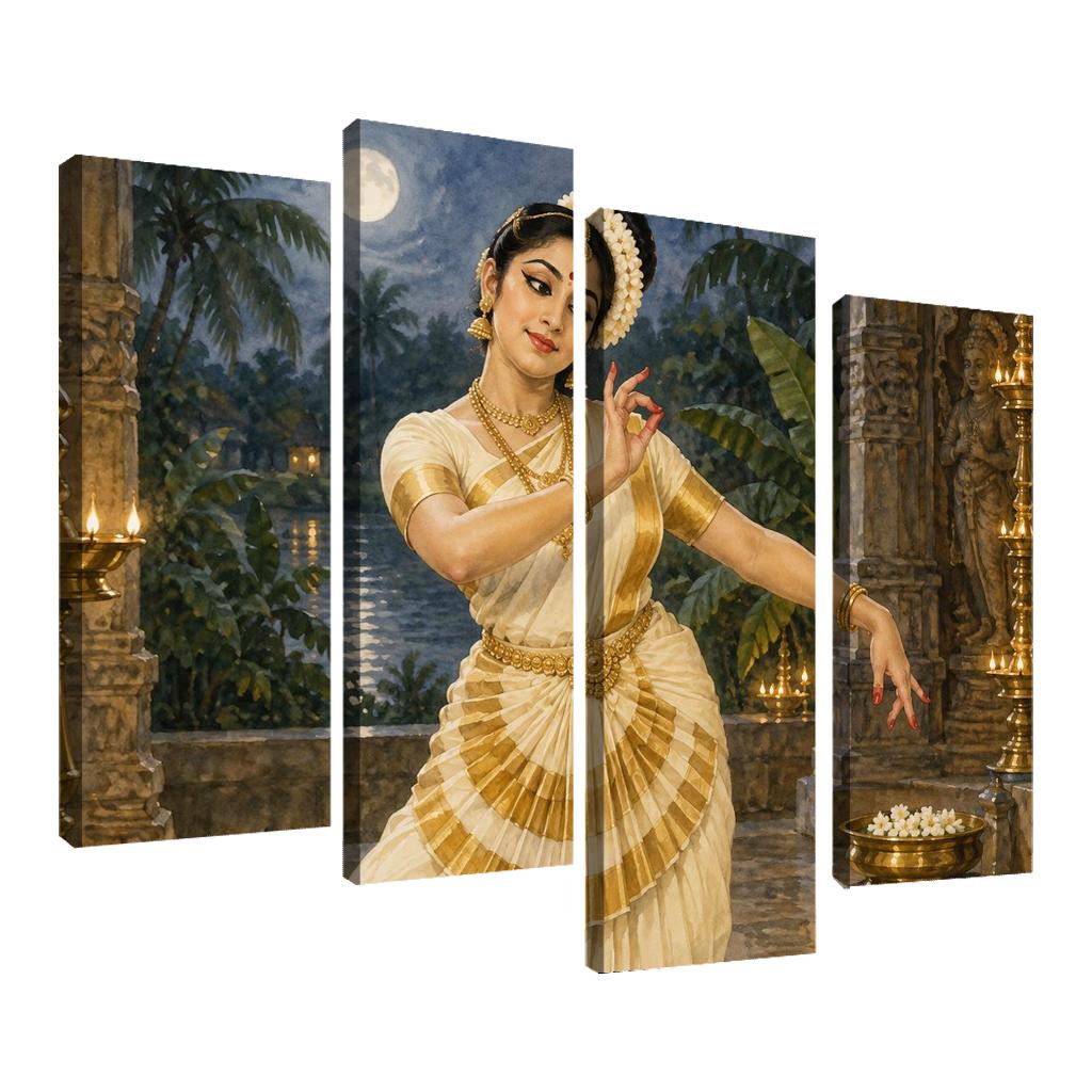 Mohiniyattam Moonlit Grace Of Lasya one-piece frames [AI-1b6dee21-d96163606627]