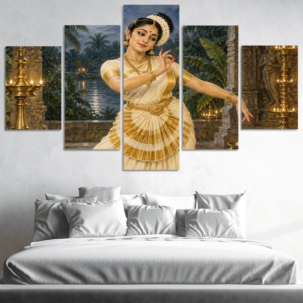 Mohiniyattam Moonlit Grace Of Lasya one-piece frames [AI-1b6dee21-8c7687c296f0]
