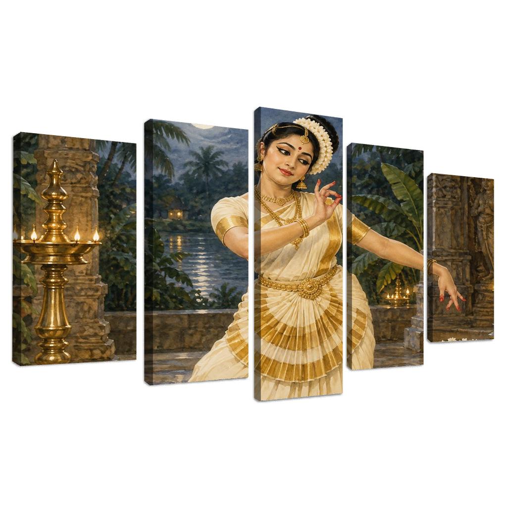 Mohiniyattam Moonlit Grace Of Lasya one-piece frames [AI-1b6dee21-d96163606627]