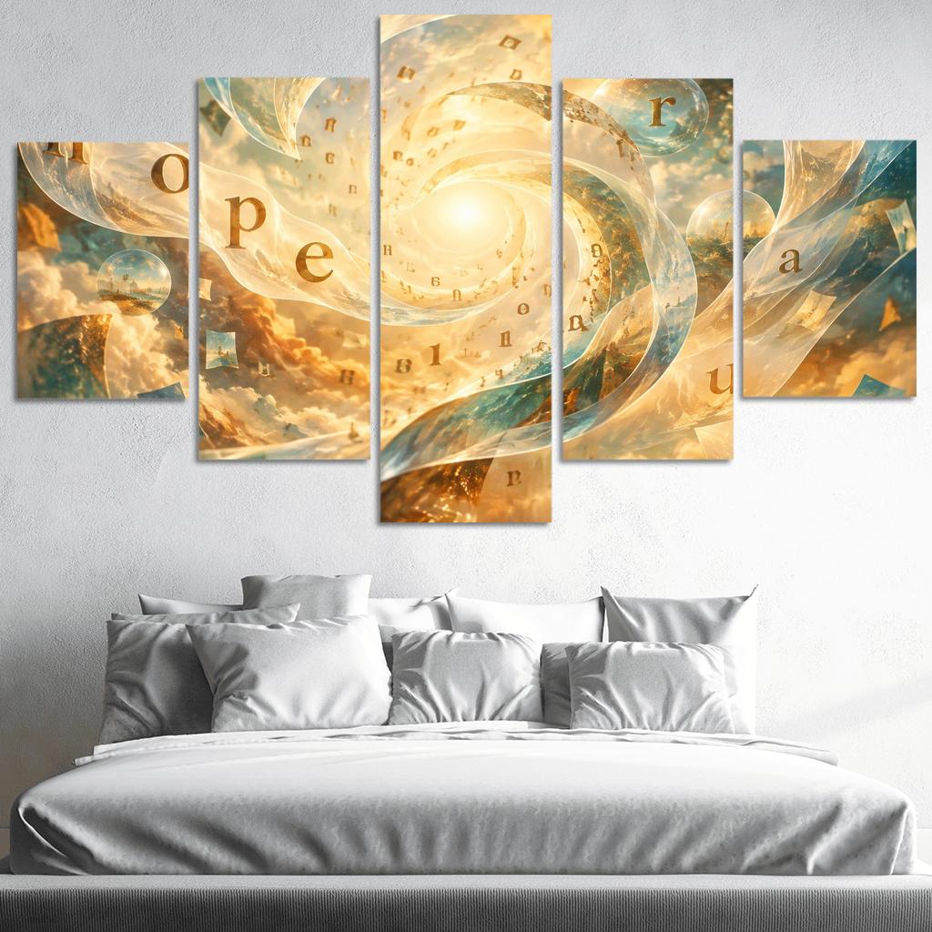 Amber Syntax Of Hopeful Stillness wall decor [AI-3b9c220d-c4a580547be1]