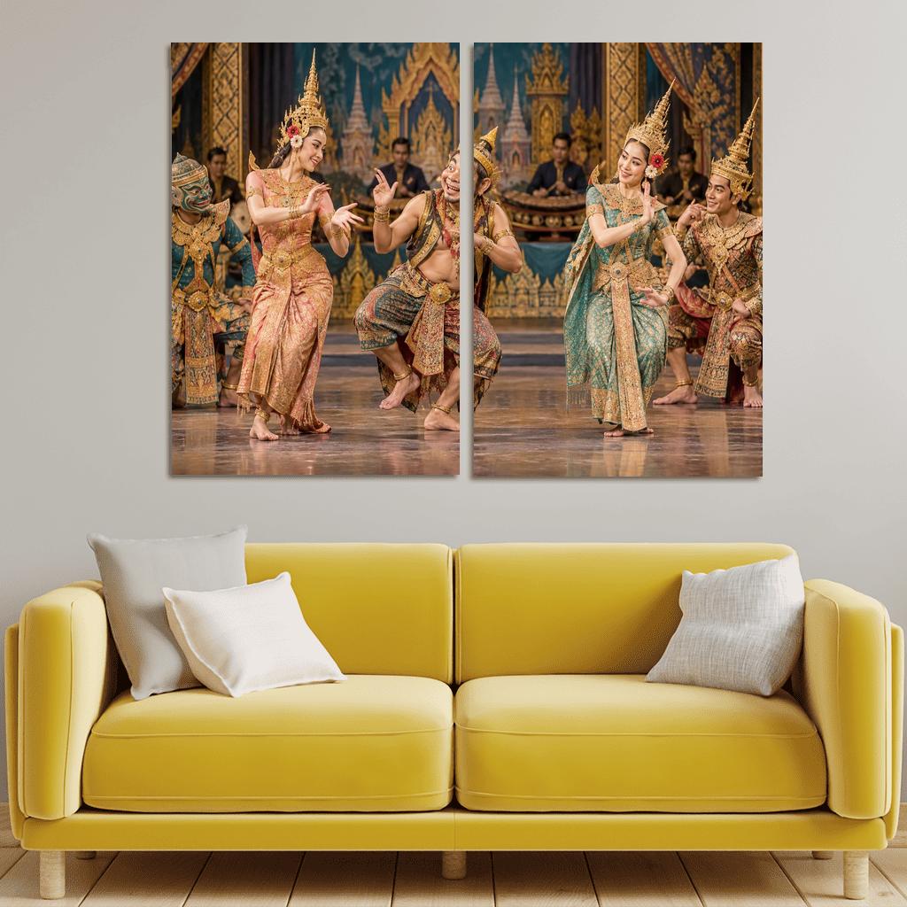 Likay Folk Theater Dance Of Lively Storytelling wall art [AI-7a2a1ee4-041e5b8df737]