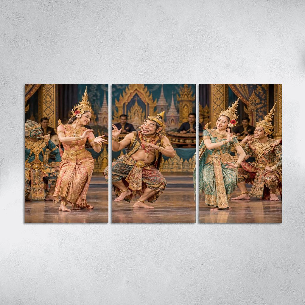 Likay Folk Theater Dance Of Lively Storytelling wall art [AI-7a2a1ee4-764320aabeca]