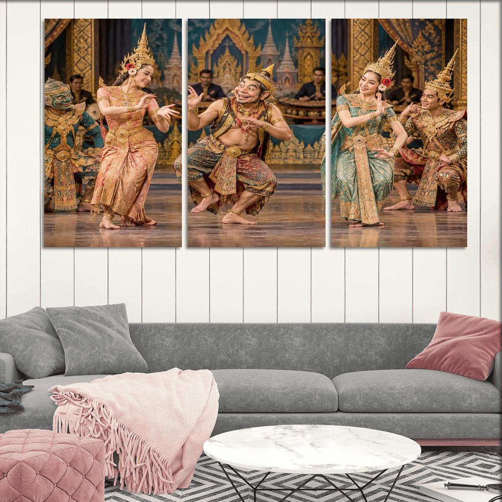 Likay Folk Theater Dance Of Lively Storytelling wall art [AI-7a2a1ee4-041e5b8df737]