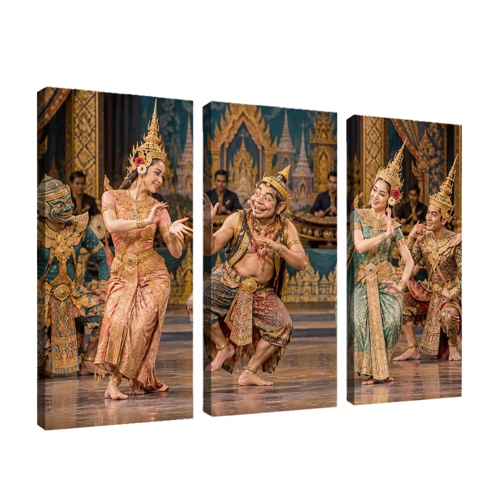 Likay Folk Theater Dance Of Lively Storytelling wall art [AI-7a2a1ee4-5b445294a6ce]