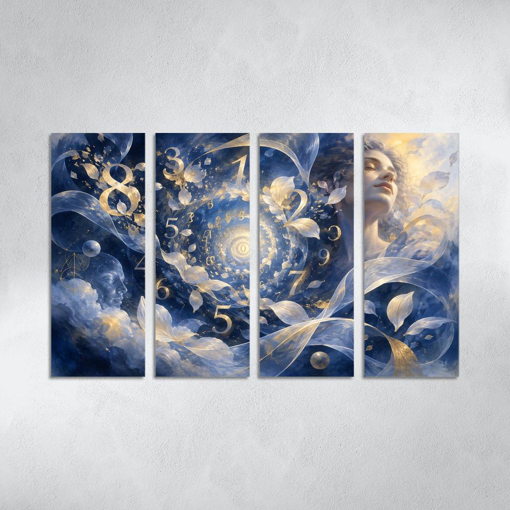 Cobalt Arithmetic Of Tender Awakening oil paintings frame [AI-d92be89b-25d2fe9d770c]